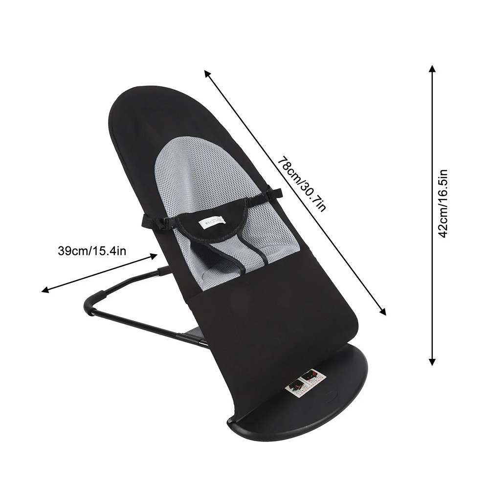 Дитячий шезлонг качалка до 13кг, 78×42×39см / Шезлонг для новонароджених / Крісло качалка дитяча Київ - фото 10