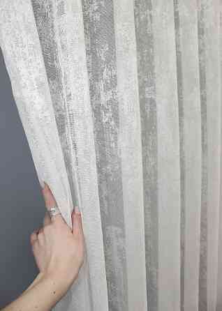 Тюль VR-Textil 1402т Мармур Жакард Кремовий 200х270 см (43-175) Київ