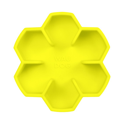 Универсальная посуда для животных WAUDOG Silicone миска для медленного питания 750 мл желтая (23548) Винница - изображение 2