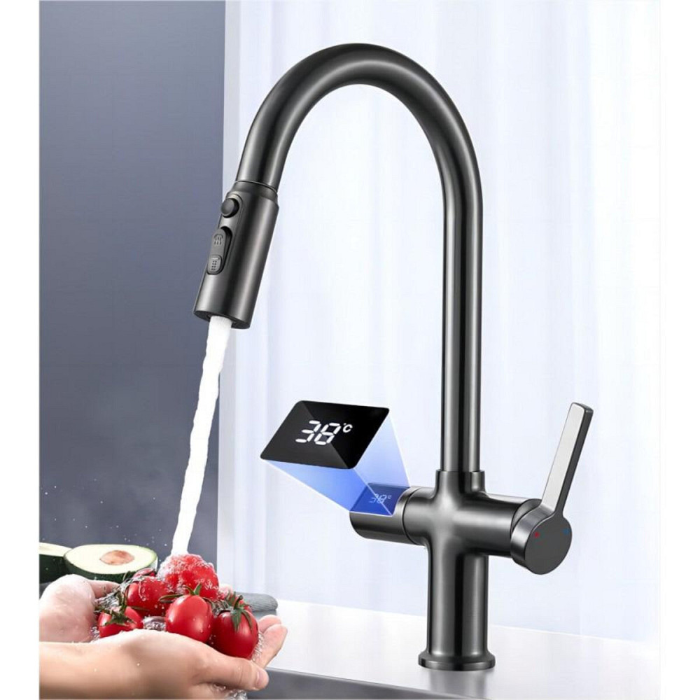 Кухонний змішувач VALESO NSC087 (сенсорний вимикач + датчик температури) Коломыя - изображение 5