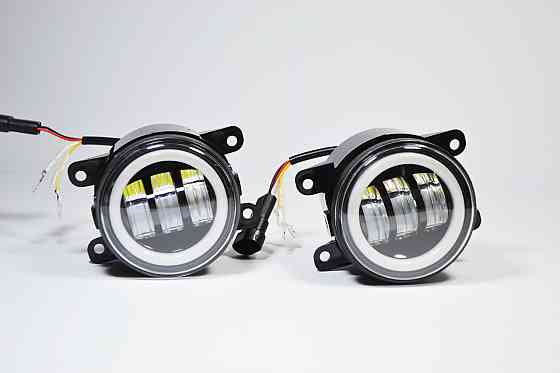 Фара діодна протитуманна N 3,5" (Bi) W/Y 45W+45W неоновий обідок W/Y. (к-т 2шт) Фари діодні туманки Харків