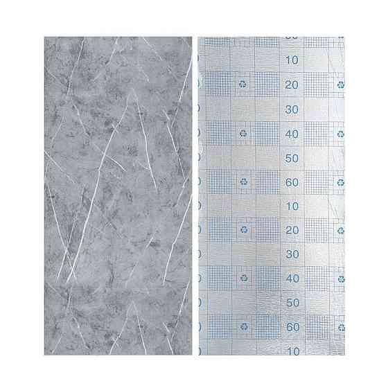 Обои самоклеющиеся 2800х500х1,5мм Серый мрамор (D) SW-00001414 Днепр