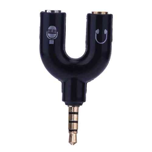 Спліттер Y-типу для гарнітур 2x1 3.5мм джек для ноутбука з 1 гніздом Вінниця