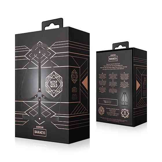 Портупея Rosy Gold - Body Harness - Black Sex Aura Киев