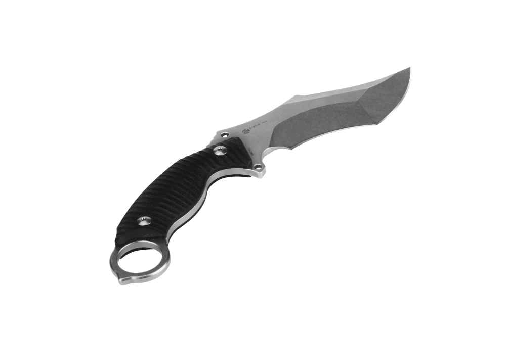Ніж фіксований мисливський Ruike F181-B, (11.5 см) 14C28N / G10 чорний Київ - фото 5