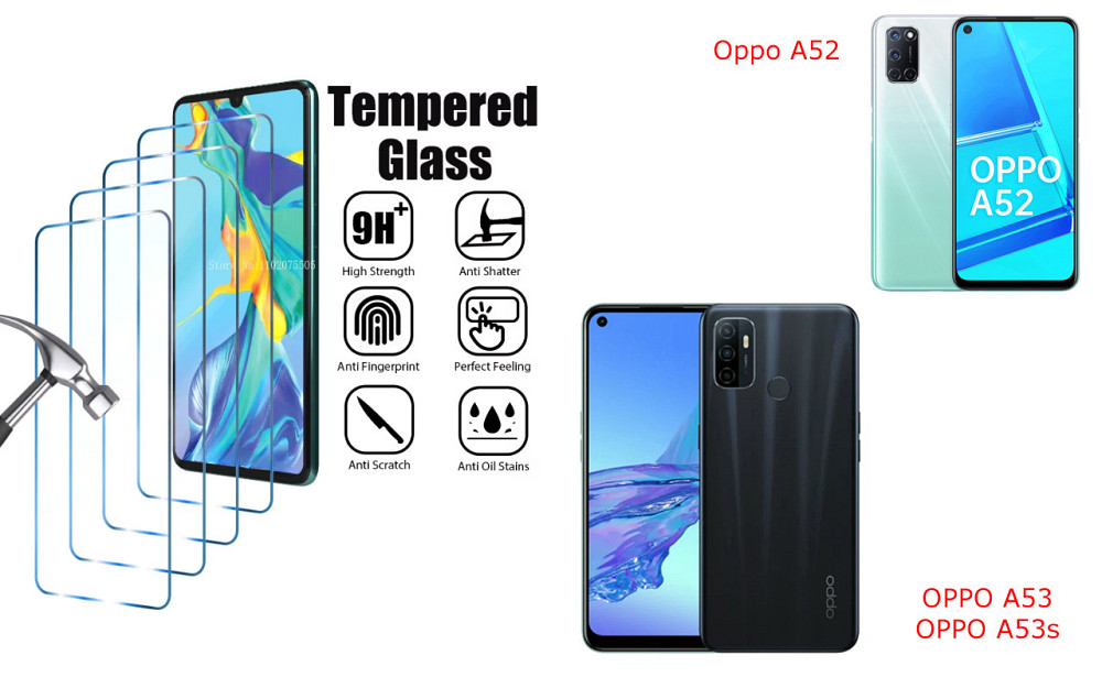 Защитное стекло ArmorGlass для Oppo A52, OPPO A53, OPPO A53s – устойчивое к царапинам и ударам Киев - изображение 1