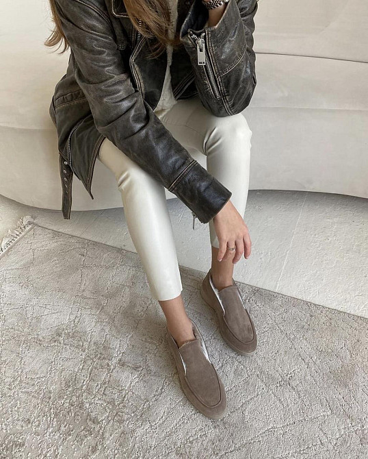 Черевики жіночі RONE капучино натуральна замша з хутром висота 8см (4250) 38р.39р. Коломия - фото 5