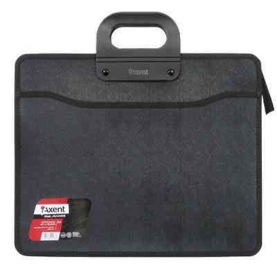 Папка - портфель Axent В4, 3 compartments, black, with zipper closure (1603-01-А) Винница