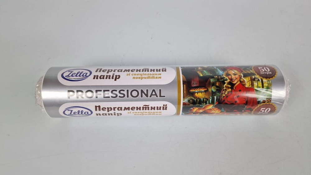 Пергамент для випікання (50 м*28 см) Zella білий силіконовий (1 рул) Харків - фото 2