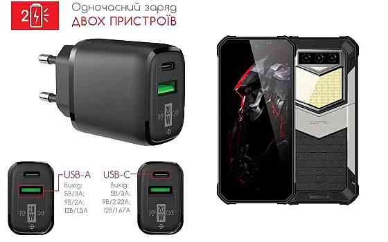 Сетевое зарядное устройство для OUKITEL WP26, 20W 3A, Quick Charge 3.0 Киев