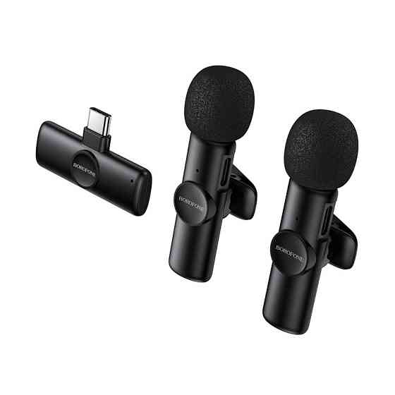 Бездротова мікрофонна система BOROFONE BFK16A Winner dual-mic (Type-C) Black Одеса