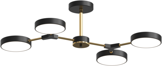 SIRIUS Люстра світлодіодна акрилова Sirius B X13246/4 BK+FGD чорна Київ