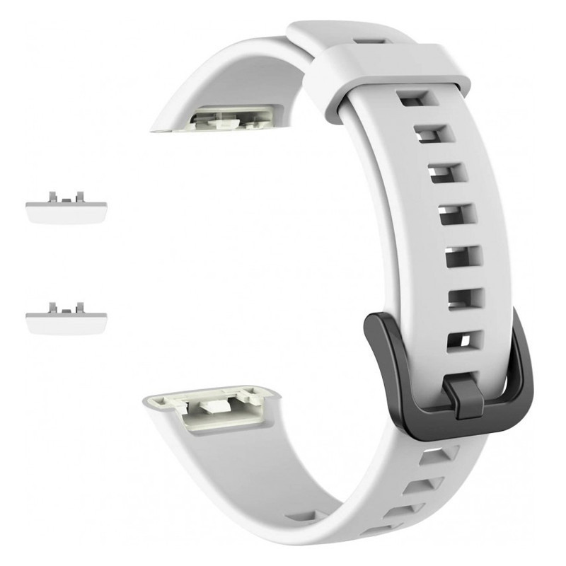 Силиконовый ремешок для фитнес-браслетов Huawei Honor Band 6 (Белый) Николаев - изображение 1