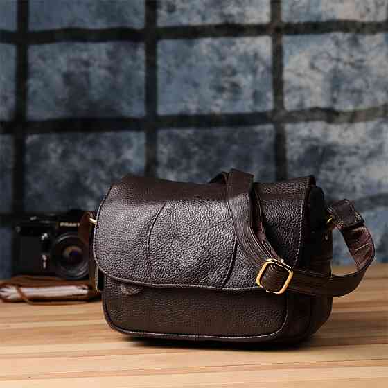 Сумка з натуральної шкіри для жінок Vintage 22973 Коричневий Київ