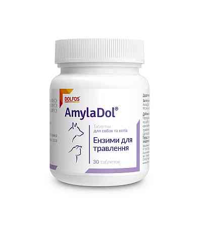 Дополнительный корм для собак и кошек АмилаДолл (AmilaDol) 30 таблеток Дольфос (DOLFOS) (поджелудочная) Винница