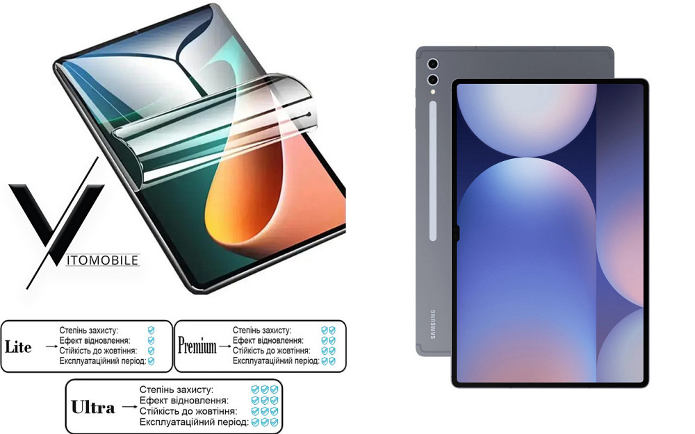 Полиуретановая пленка HyperClear Guard для Samsung Galaxy Tab S10+, S10 Ultra 5G Киев - изображение 1