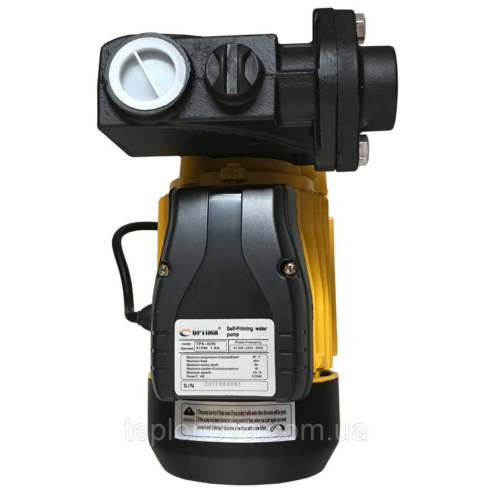 Насос вихревой Optima TPS60 N 0,37кВт  с эжектором Черновцы - изображение 2