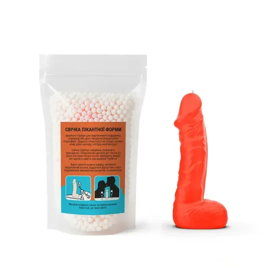 Свічка у вигляді члена Чистий Кайф LARGE Orange Львів