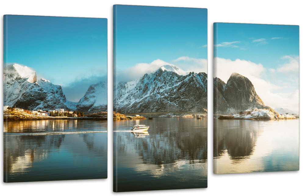 Модульная картина в гостиную / спальню    Озеро    Art-704_3 Киев - изображение 1