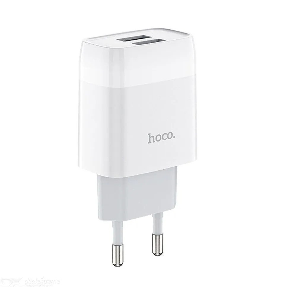 СЗУ сетевое зарядное устройство HOCO C73A 2USB/2.4A с кабелем для зарядки USB - MicroUSB Белый Каменец-Подольский - изображение 7