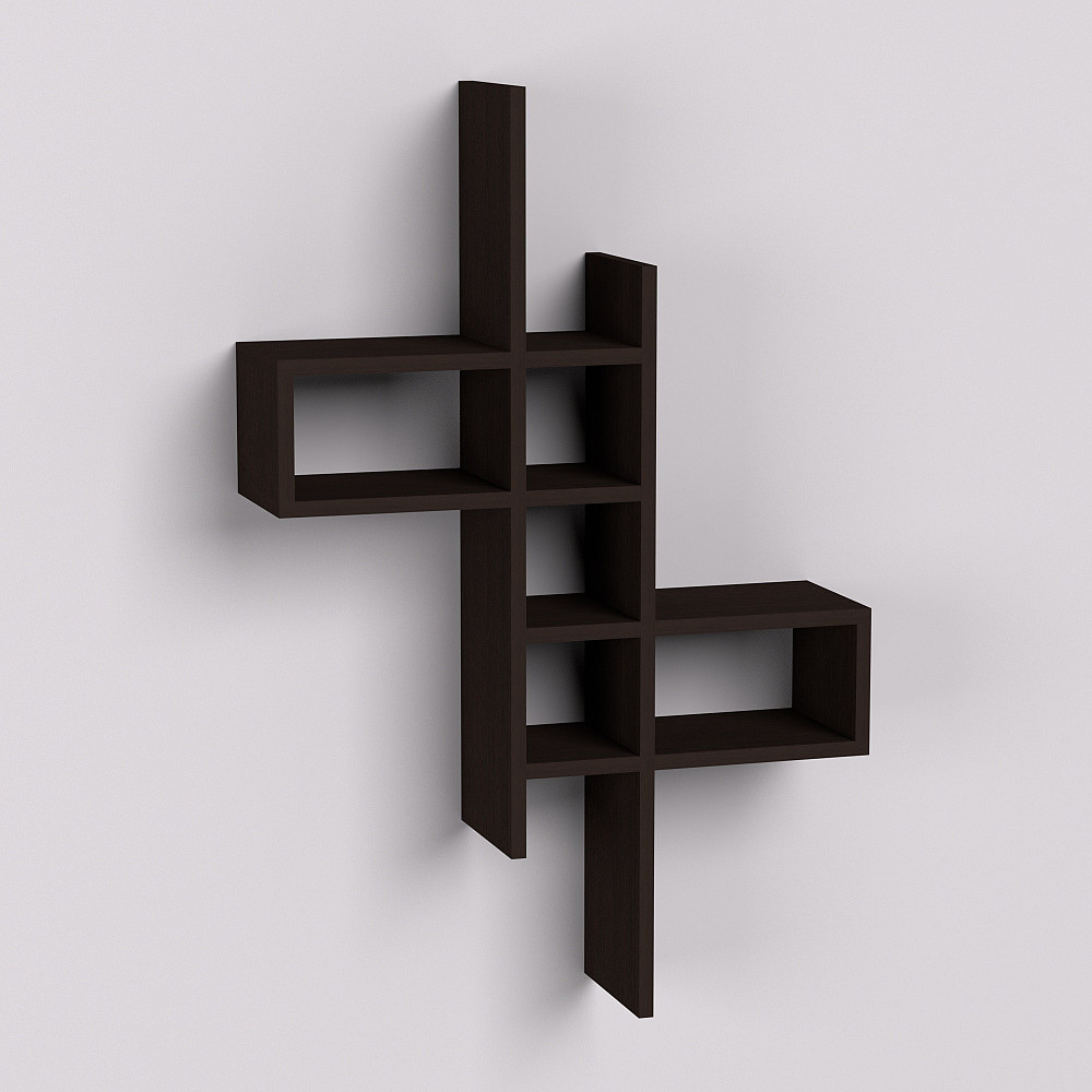 Полка навесная П-2, Венге Магия, 630/180/960 Львов - изображение 1