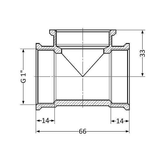 Трійник Thermo Alliance Standart 1" ВР SD41125 Київ