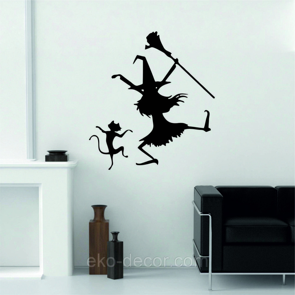 Декоративное настенное Панно «Ведьма», Декор на стену 90*81 см, Черный Киев - изображение 7