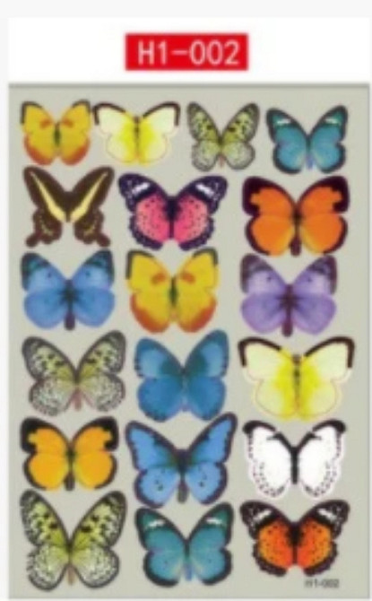 Наклейки на стіну Метелики 3D набір Київ - фото 5