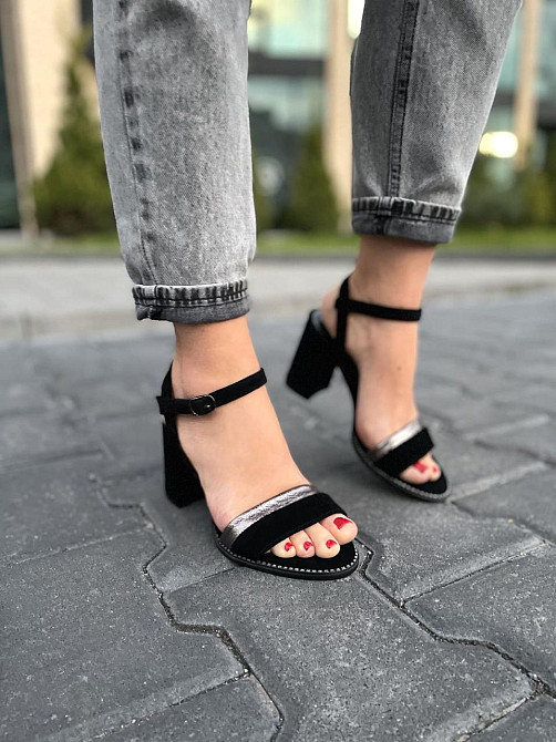 Nivelle Босоніжки жіночі NIVELLE 1896/8010-8048 чорні (літо, замша натуральна) (3699) Коломия - фото 7