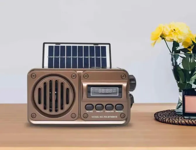 Радіоприймач Golon RX-BT499VS з акумулятором, Bluetooth, USB та microSD, портативна колонка Одеса - фото 9