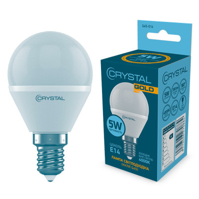 Лампочка CRYSTAL G45 5W PA Е14 4000K (G45-014) Винница - изображение 1