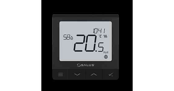 SALUS SQ610B Универсальный беспроводной термостат QUANTUM, питание 230В (черный) Киев