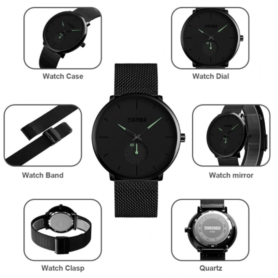 Чоловічий наручний годинник Skmei 9185 green design Вінниця - фото 3