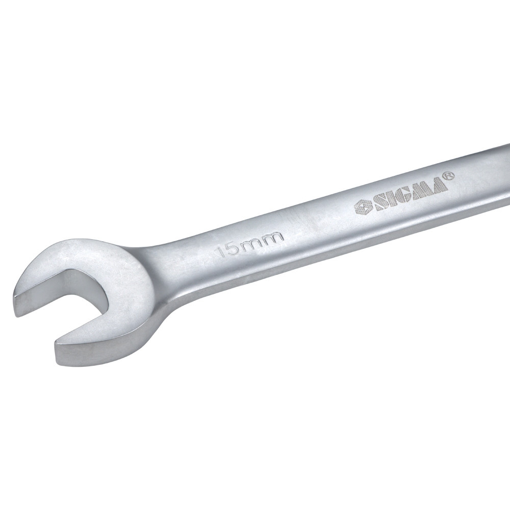 Sigma Ключ рожково-накидной трещоточный 15мм CrV SIGMA (6022151) Коломия - фото 3