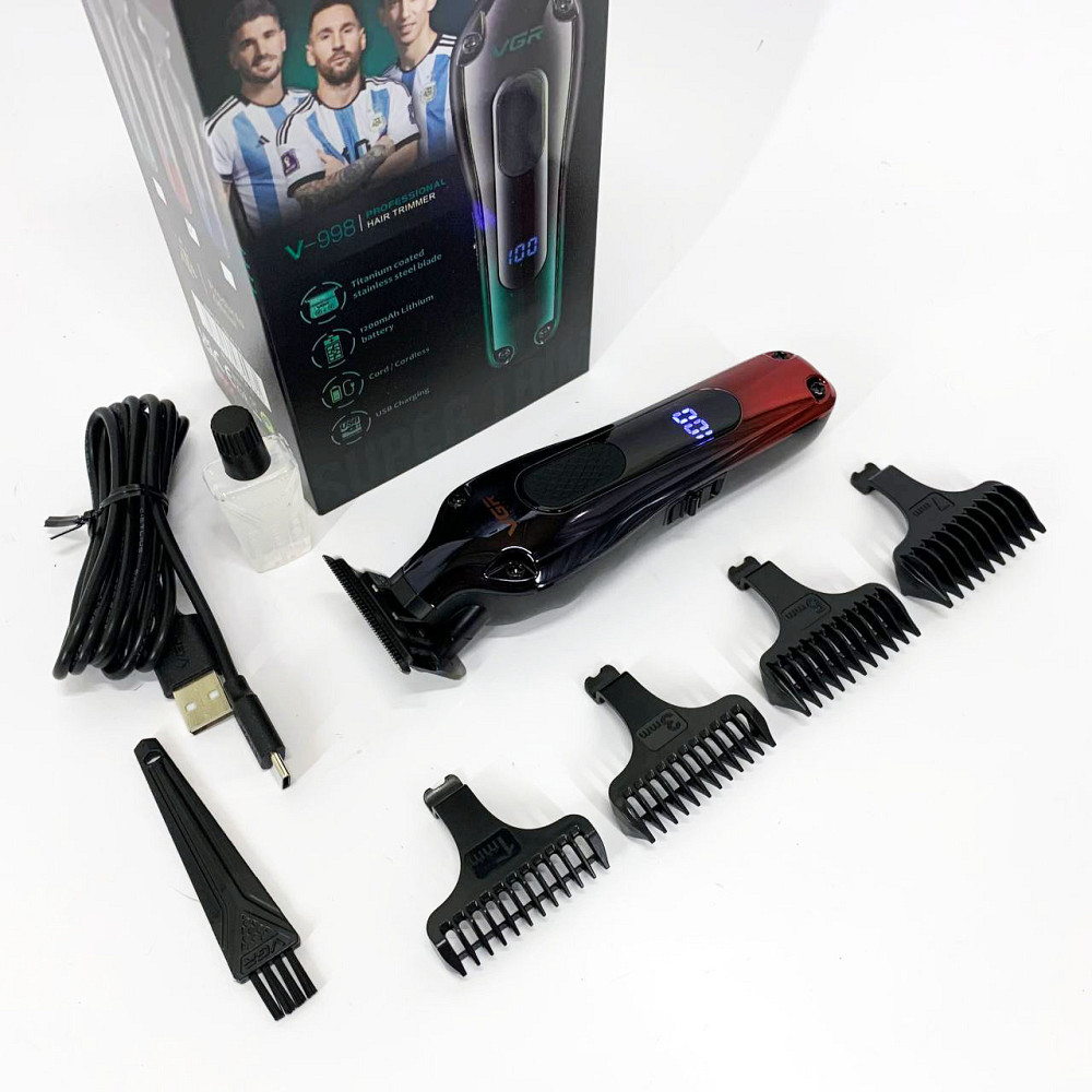 Професійна машинка для стрижки волосся в салон VGR V-998, Машинка для стрижки волосся і гоління JW-54 Івано-Франківськ - фото 3
