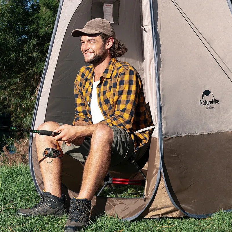 Душевая палатка раскладная Naturehike NH17Z002-P, коричневый Киев - изображение 8