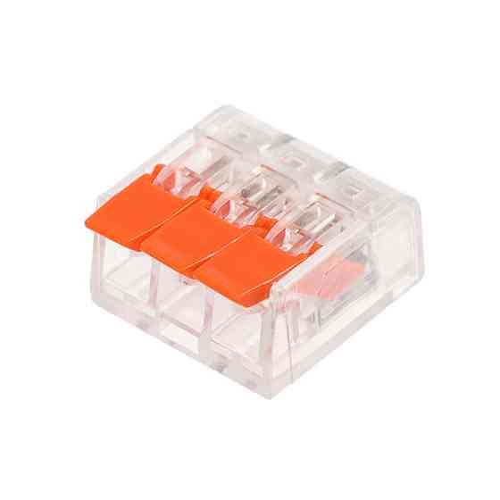 Конектор на 3  контакти 450В,  32A, прозорий Днепр