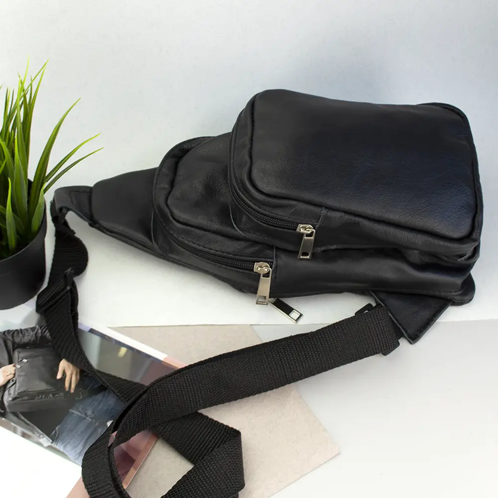 Чоловіча сумка-слінг тактична плечова, Наплічний месенджер, Чоловіча KJ-989 стьобана сумка Київ - фото 8