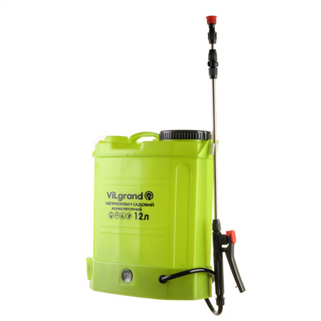Обприскувач для зрошення саду ViLgrand SGA-12RP 12 л, Обприскувач з акумулятором для поливу LE-54 Львів - фото 11