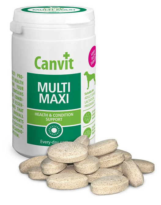 Canvit Multi maxi (Канвіт Мульті максі) вітамінна кормова добавка для собак вагою понад 25 кілограмів. 230 г. Запоріжжя - фото 1