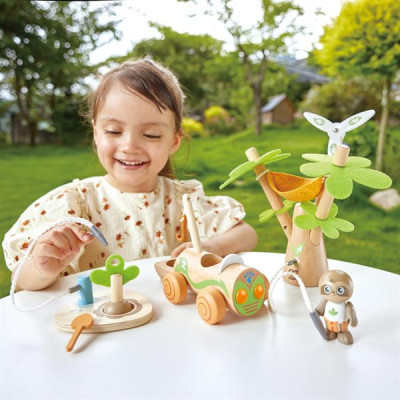 Игровой набор Hape деревянный электрокар для посадки деревьев (E3417) Винница - изображение 2