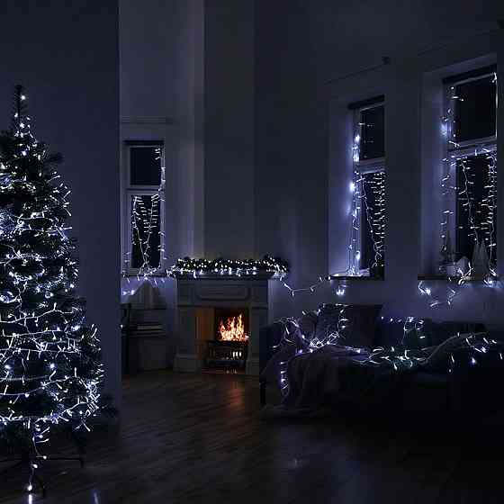 Гірлянда Нитка вулична 30 м 300 LED білий провід Білий CF300L30MWW Київ