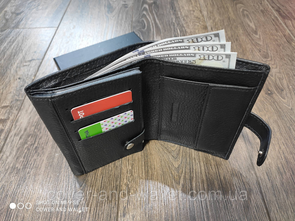 Мужской кожаный кошелек для денег и документов Marco Coverna M1 Киев - изображение 8