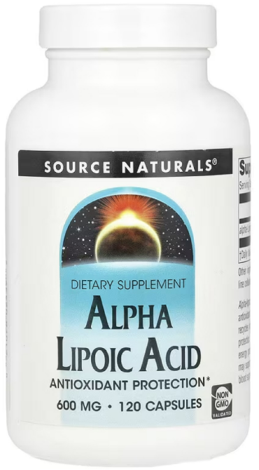 Альфа-липоевая кислота 600 мг Source Naturals Alpha Lipoic Acid 120 капс Киев - изображение 1