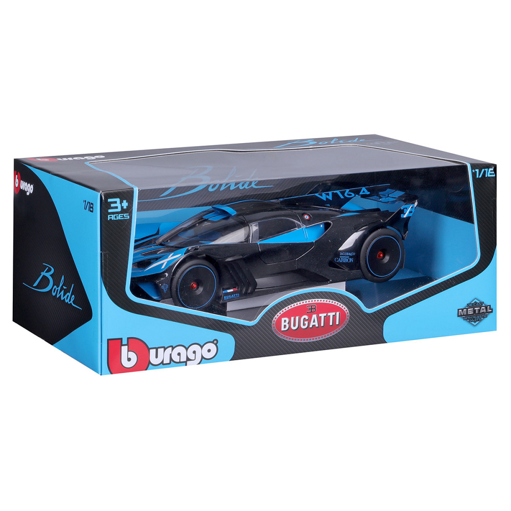 Автомодель - Bugatti Bolide (чорно-синій, 1:18) Дніпро - фото 9