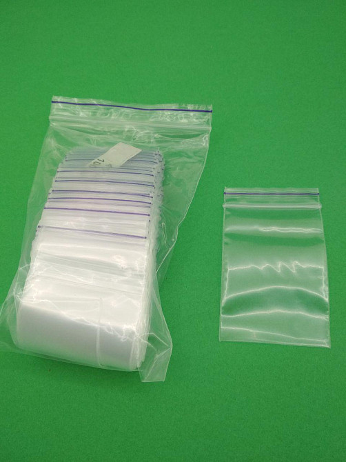 Пакеты Zip-Lock 4x6 см 100 шт — прозрачные пакеты с замком-струна для хранения и упаковки мелких товаров Харьков - изображение 2