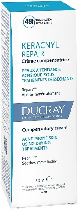 Дюкре Керакніл Відновлюючий крем Ducray Keracnyl Creme Repair, 50 мл Дніпро - фото 1
