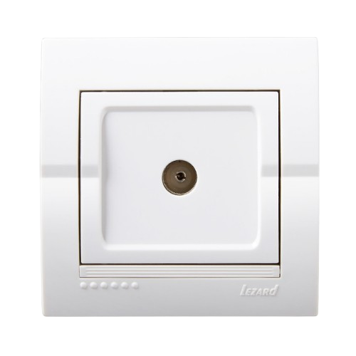 DERIY білий Розетка внутрішня TV крайова Лезард Житомир - фото 1