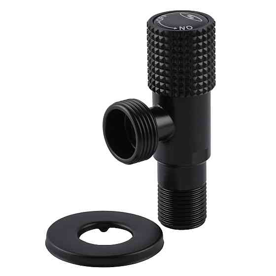 Кран кутовий кераміка SOLOMON EXCLUSIVE 1/2″X3/4″ 989 BB (BLACK/BLACK) ( 1шт.) (000028995) Киев