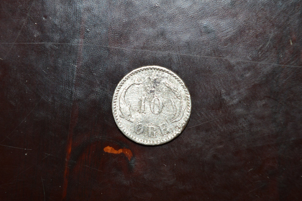 Данія, 10 оре, 1889 рік (Срібло) Полтава - фото 1